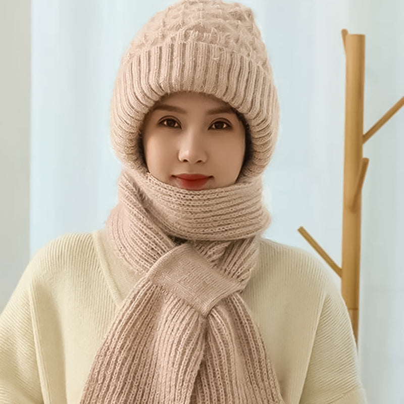 AbbyWarm™ | Warmer Schal mit Mütze