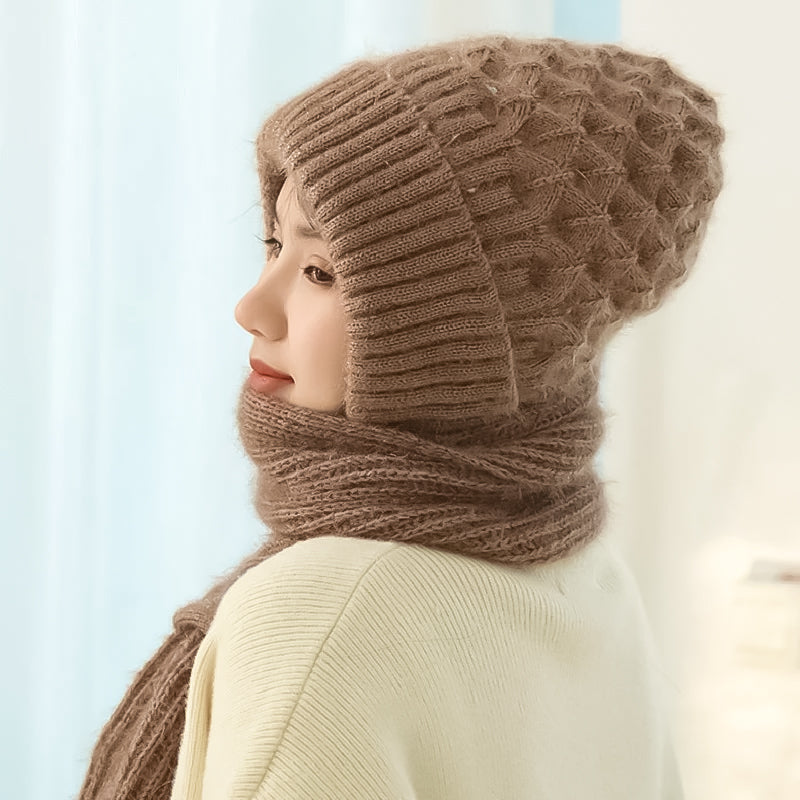 AbbyWarm™ | Warmer Schal mit Mütze