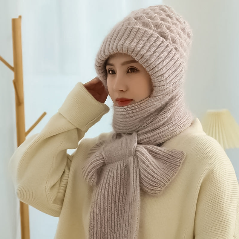 AbbyWarm™ | Warmer Schal mit Mütze