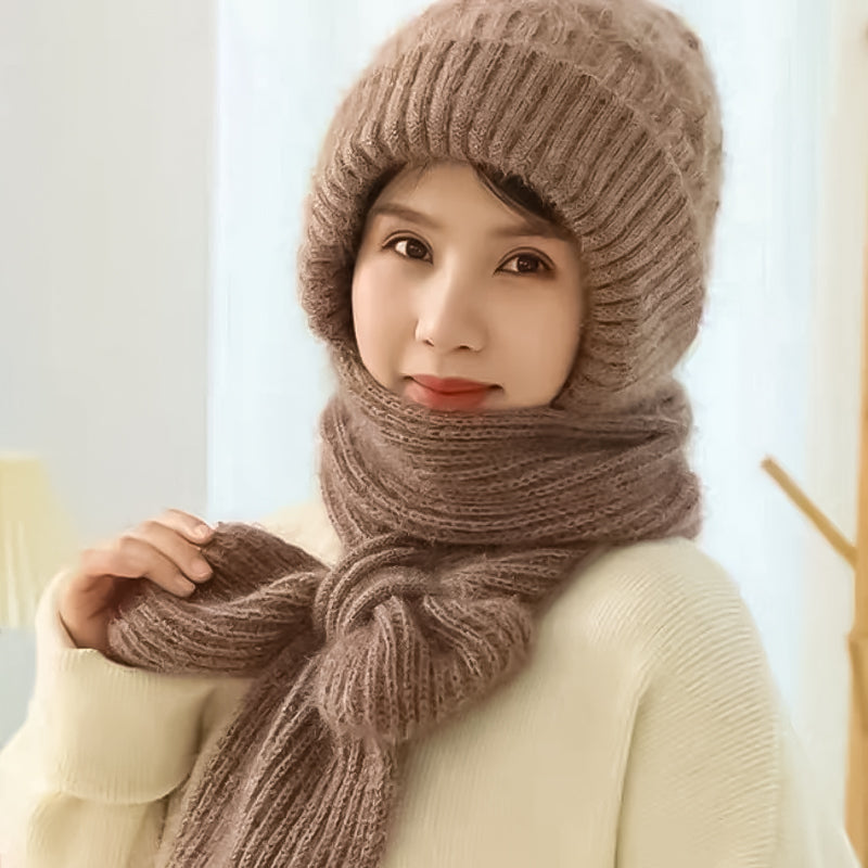 AbbyWarm™ | Warmer Schal mit Mütze