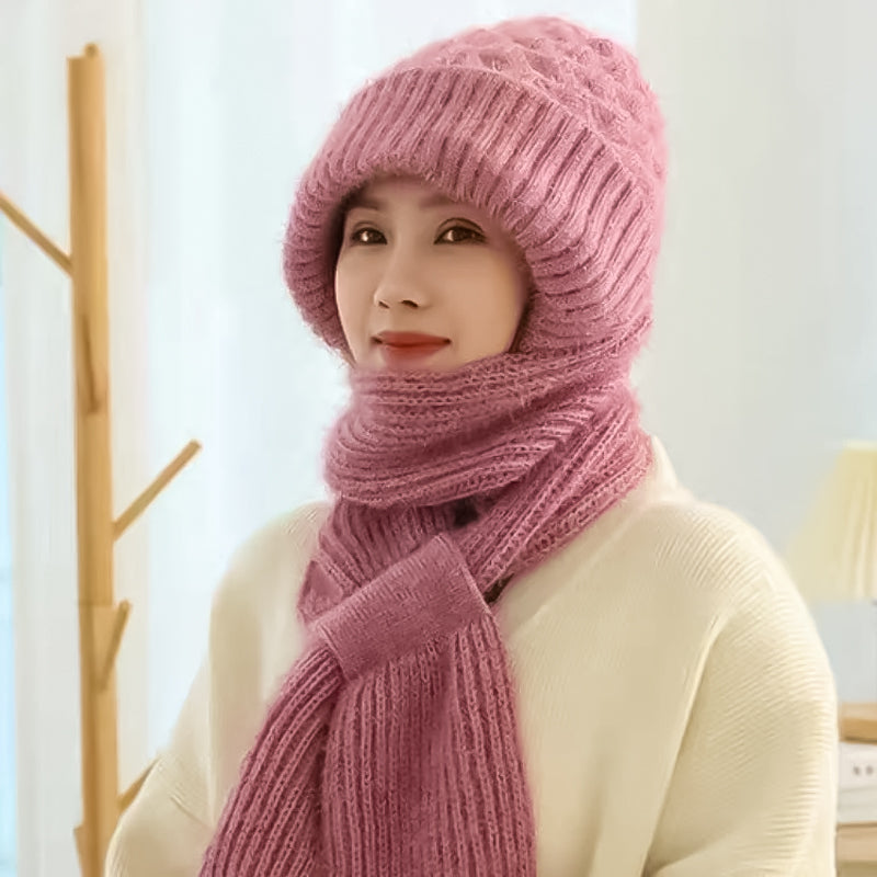 AbbyWarm™ | Warmer Schal mit Mütze