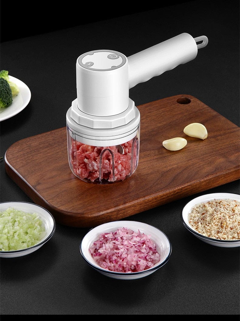 ChopHero™ Elektrischer 4-in-1-Hand-Gemüseschneider