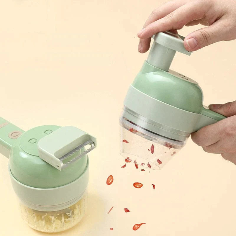 ChopHero™ Elektrischer 4-in-1-Hand-Gemüseschneider