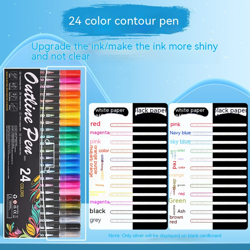 KontraLine™ 24 Farben Konturenmarker