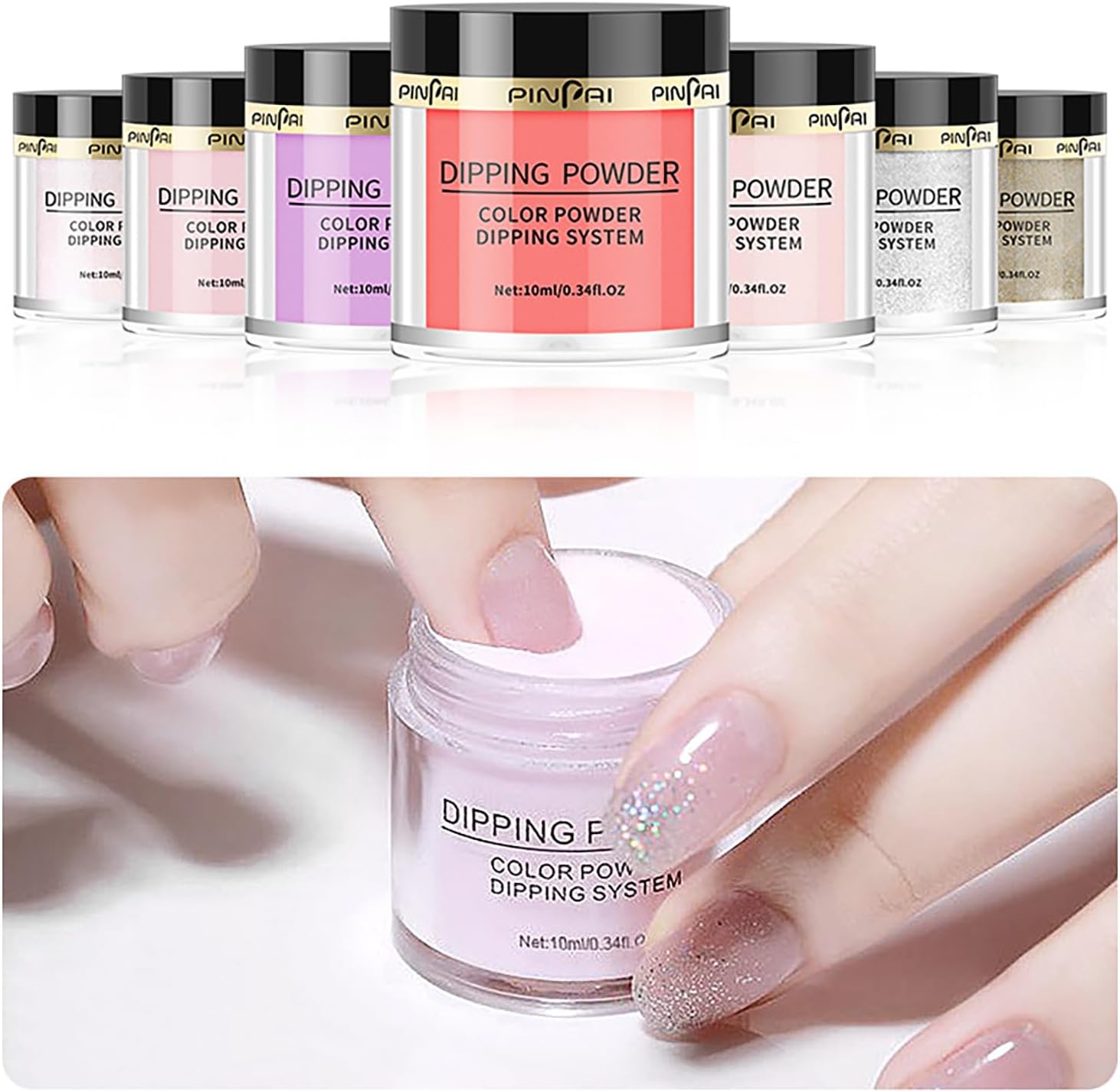 Naildip™ Dip Powder Nails Starter Kit, inkl. 6 Farben