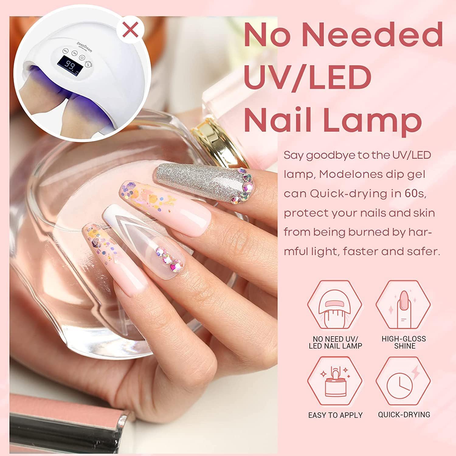 Naildip™ Dip Powder Nails Starter Kit, inkl. 6 Farben