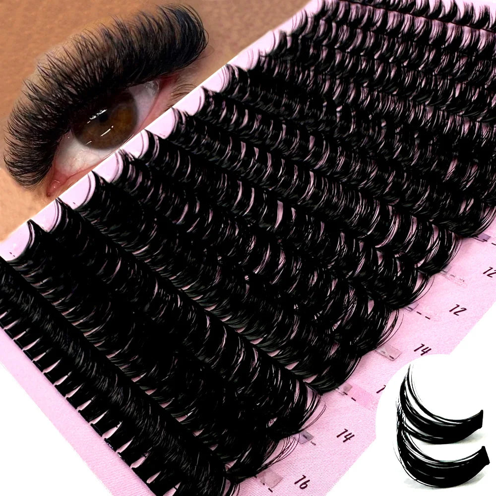 QueenLashes™ handgefertigte Wimpernverlängerungen 160/266/280