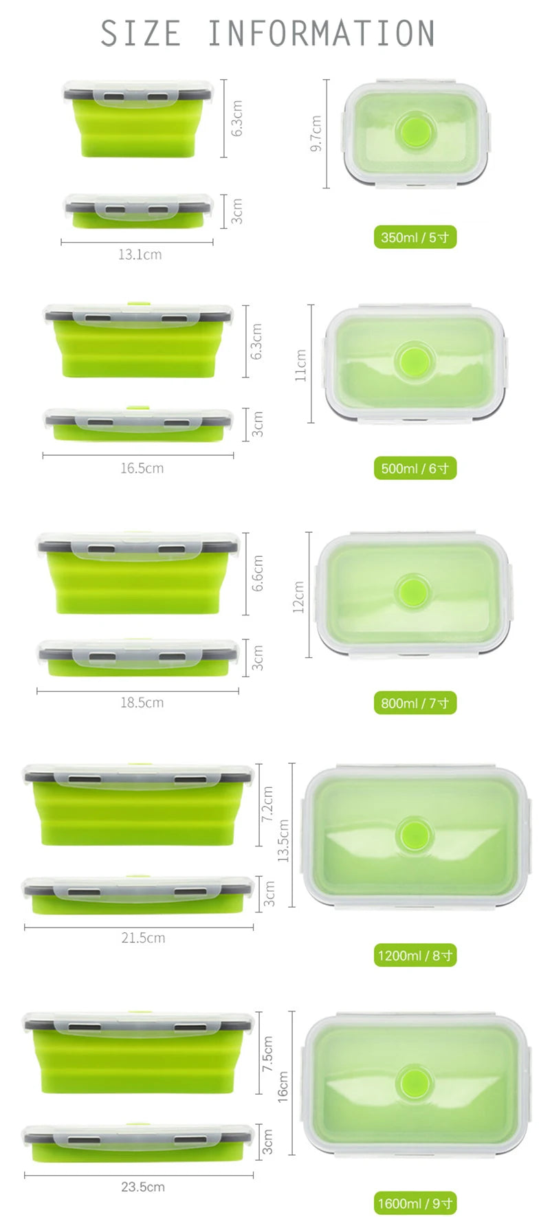 FoldBox™ Faltbarer Lebensmittelbehälter
