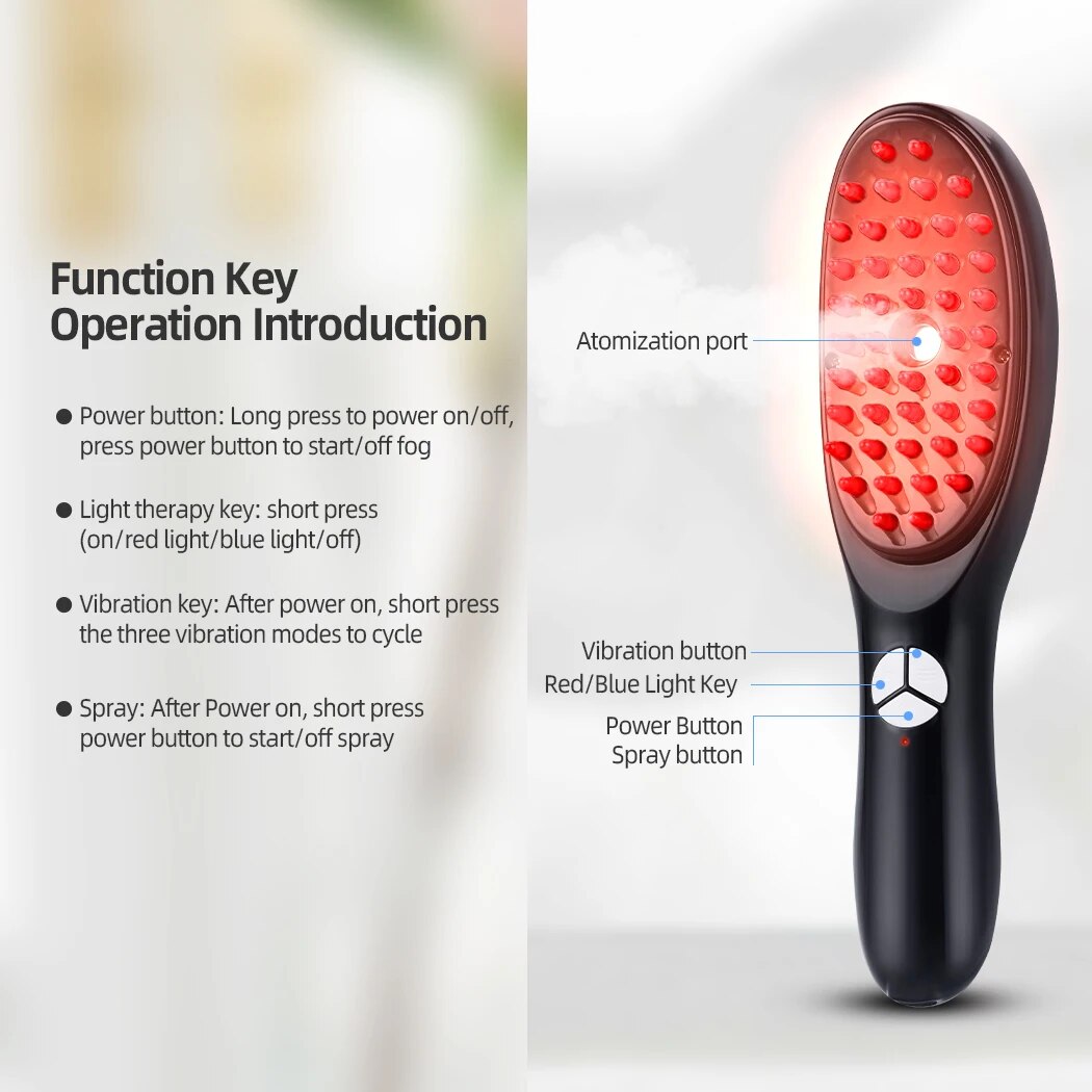 BrushBliss™ Rotlichttherapie-Haarbürste für gesundes und dickes Haar