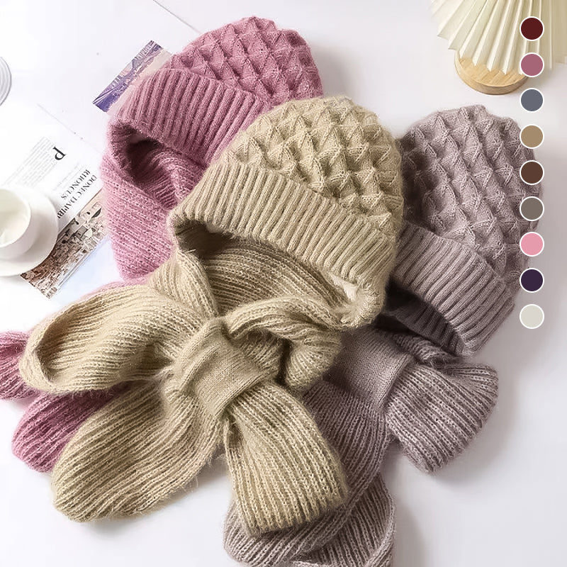 AbbyWarm™ | Warmer Schal mit Mütze