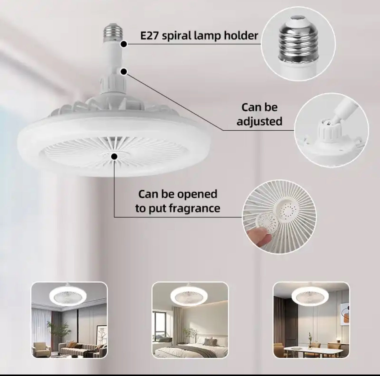 FindiCool™ Lampensockel Ventilator