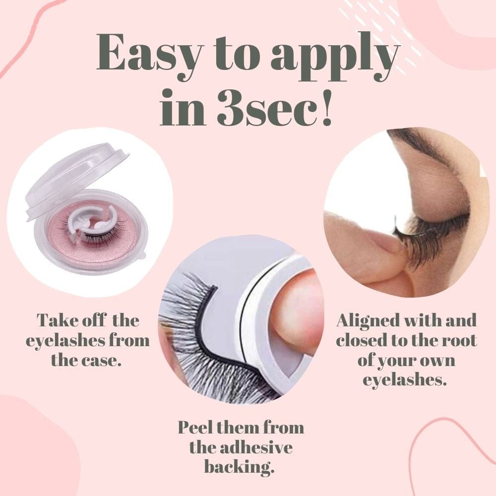 Glixies™ Selbstklebende, wiederverwendbare Wimpern (Befristetes Angebot 3+3 GRATIS)