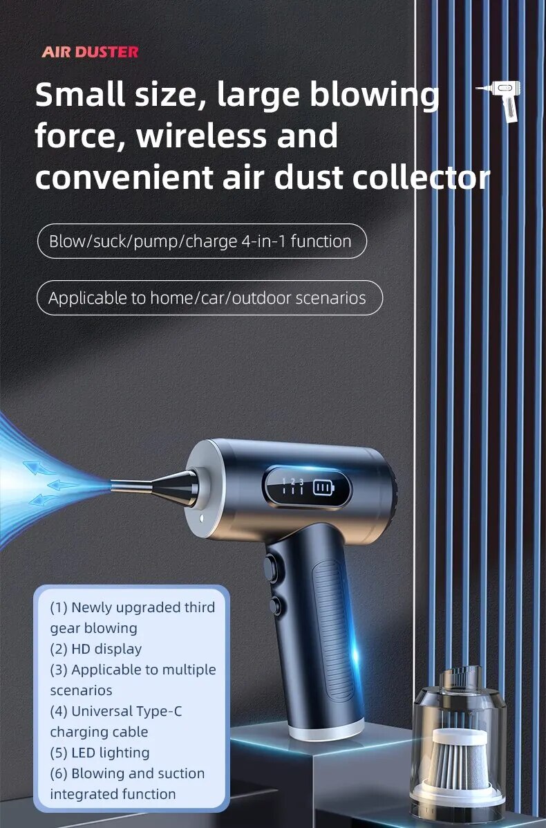Carvac™ Kabelloser Handstaubsauger